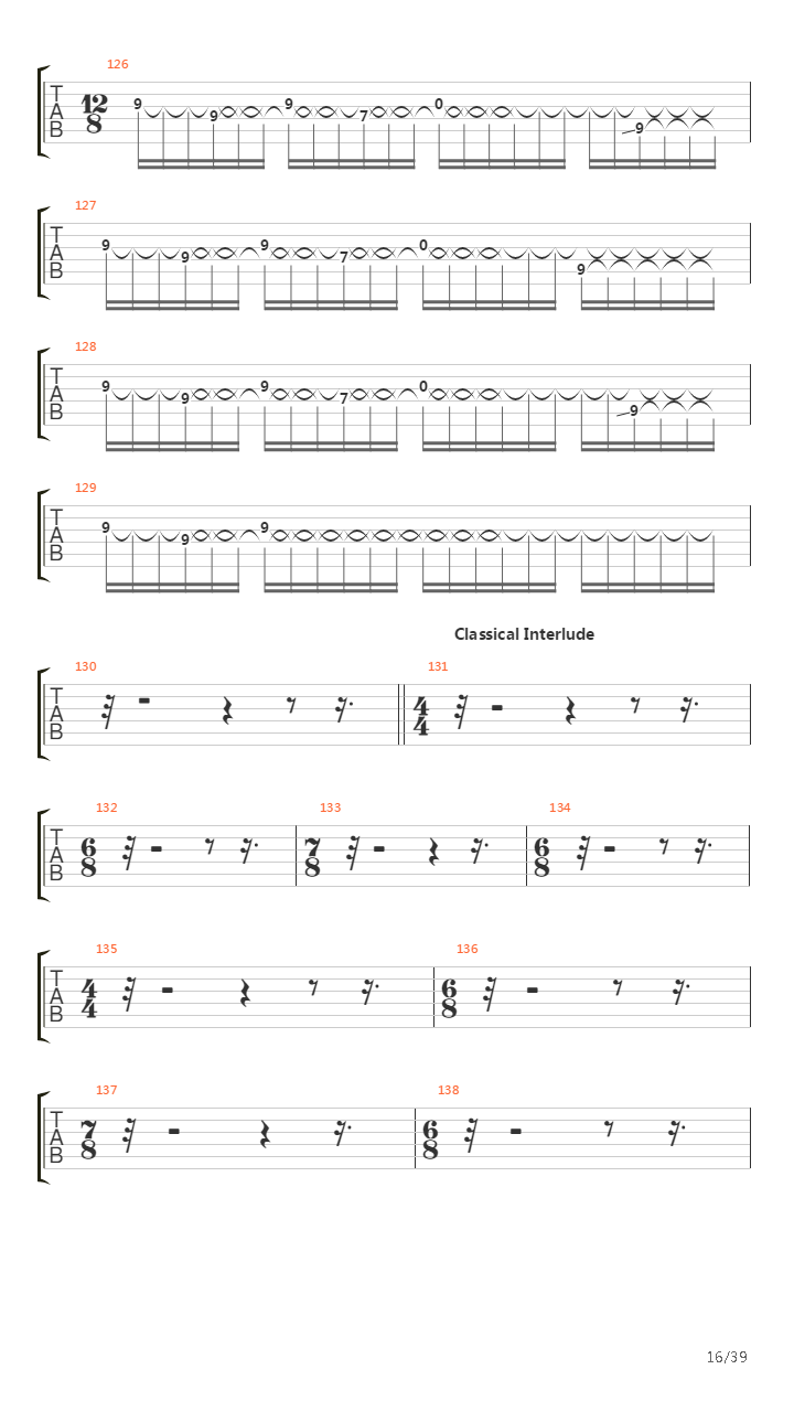 Tapestry Of The Starless Abstract吉他谱