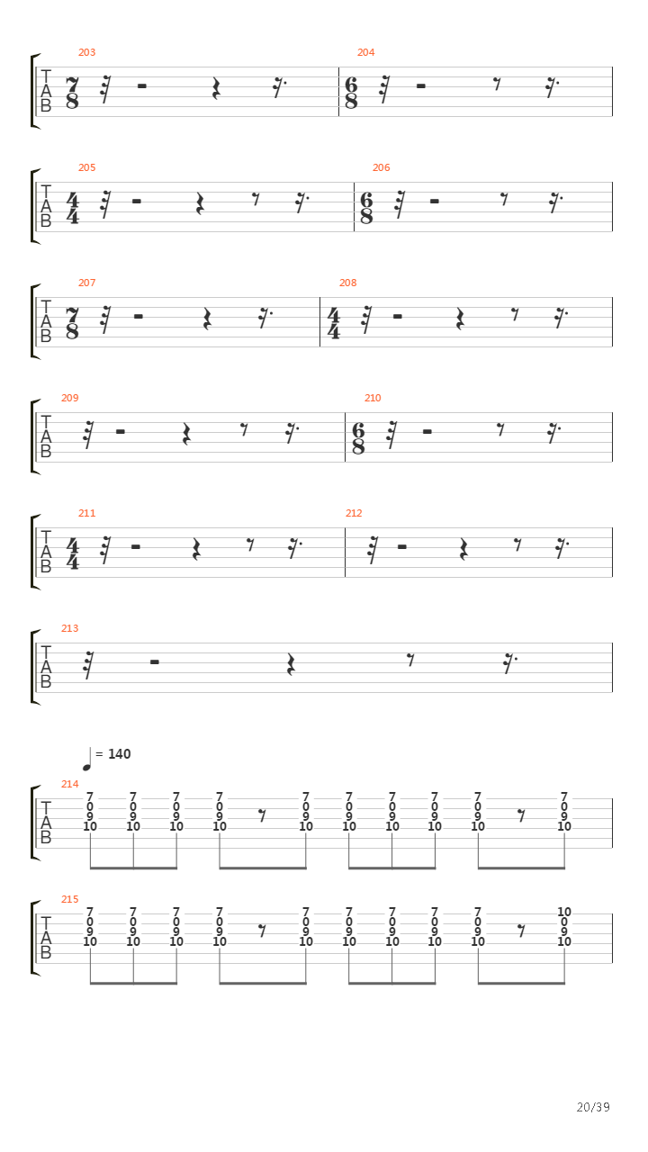 Tapestry Of The Starless Abstract吉他谱