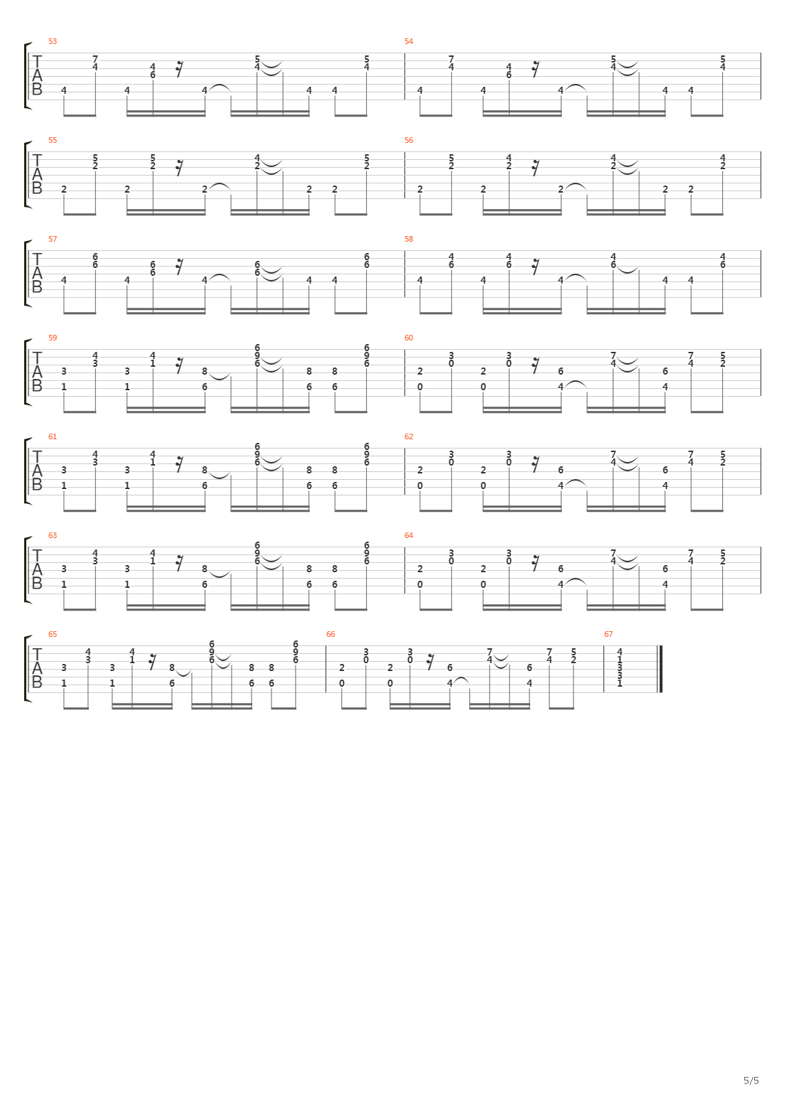 Mk Ultra吉他谱