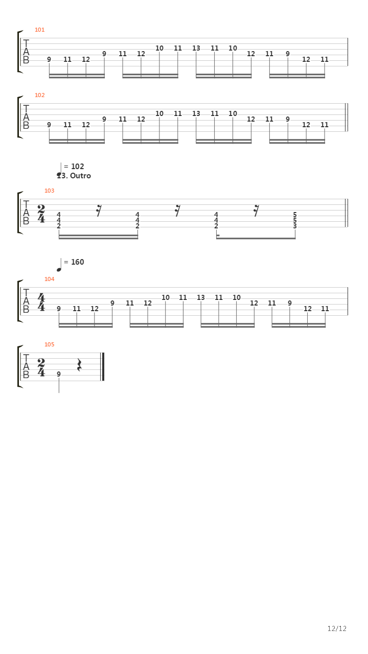 Seven Churches吉他谱