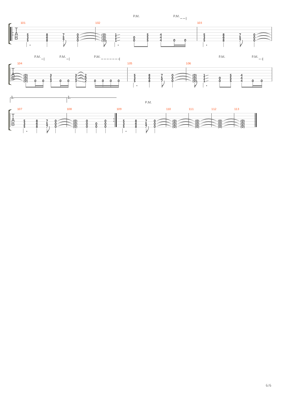 A Calculated Effort吉他谱