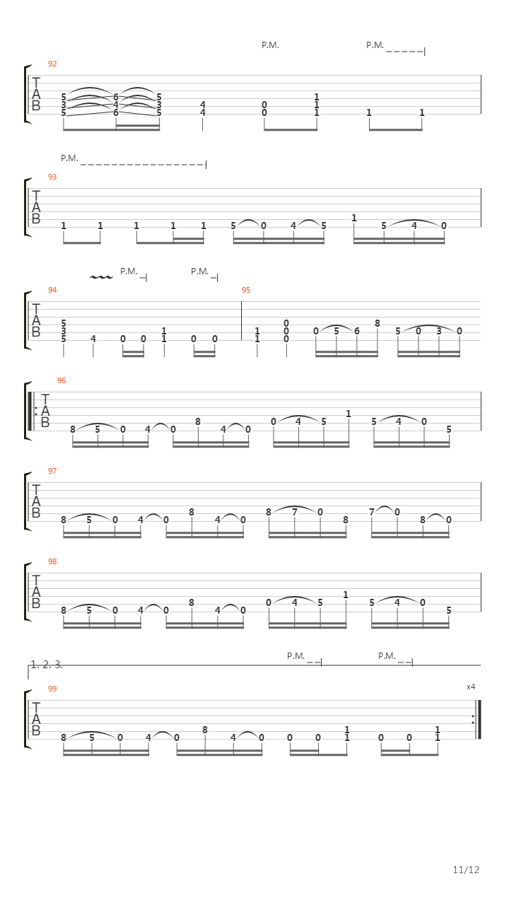 A Calculated Effort吉他谱