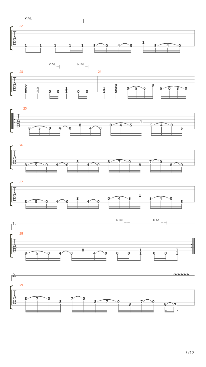 A Calculated Effort吉他谱