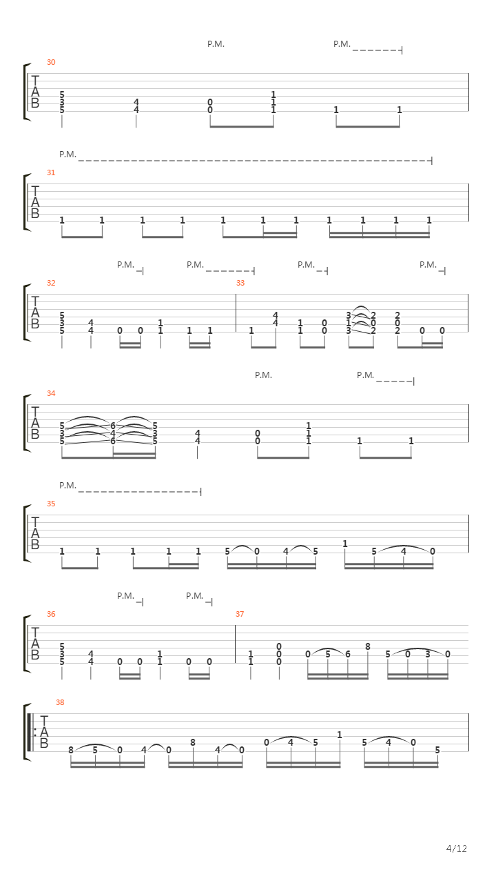 A Calculated Effort吉他谱