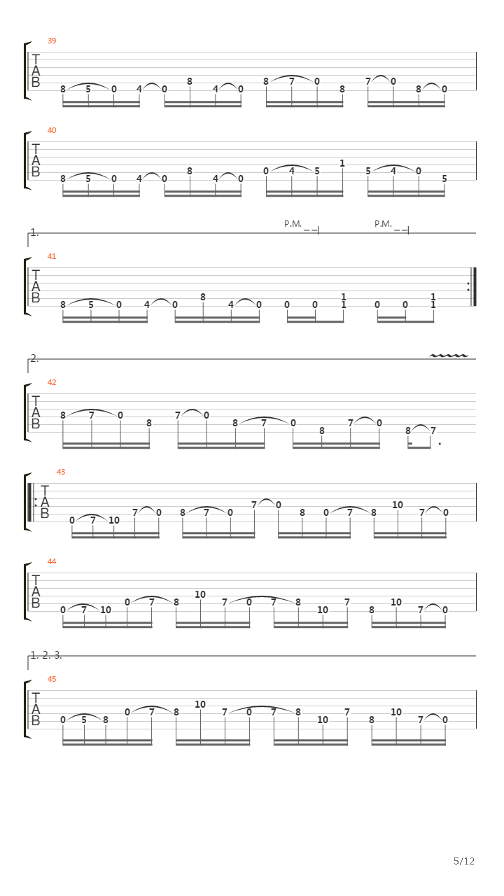 A Calculated Effort吉他谱