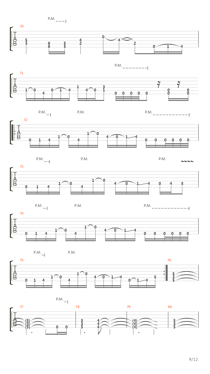 A Calculated Effort吉他谱