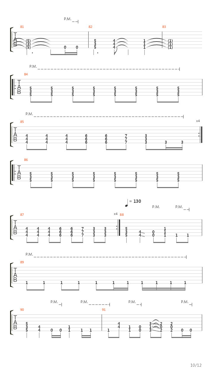 A Calculated Effort吉他谱