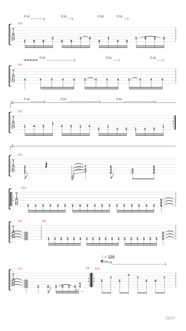 Carriers Of The Plague吉他谱