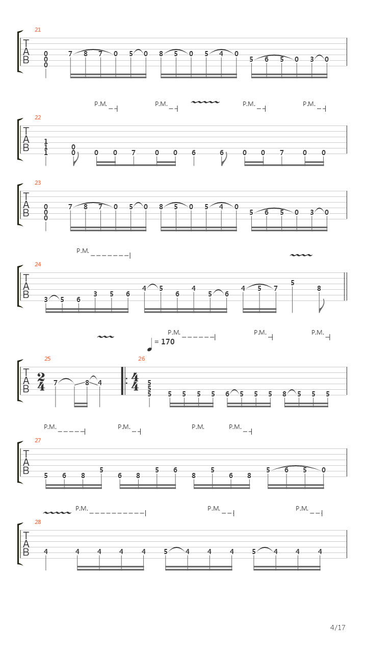 Carriers Of The Plague吉他谱