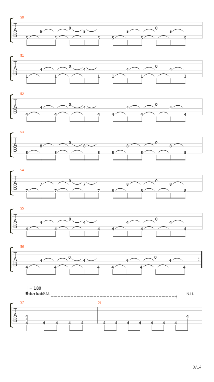 Endless Wandering吉他谱