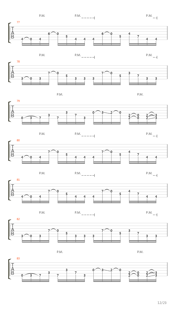 The Shifting Equilibrium吉他谱
