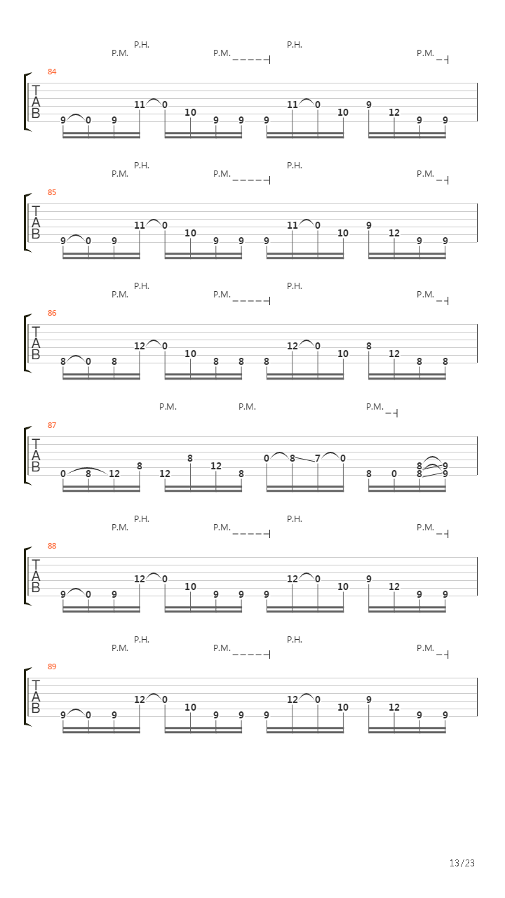 The Shifting Equilibrium吉他谱