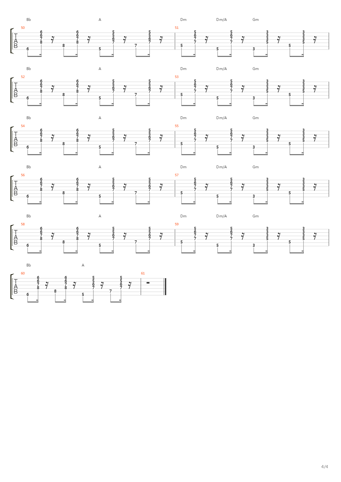 Ulysse吉他谱