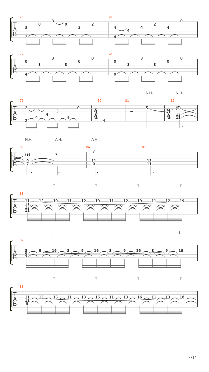 Limelight吉他谱