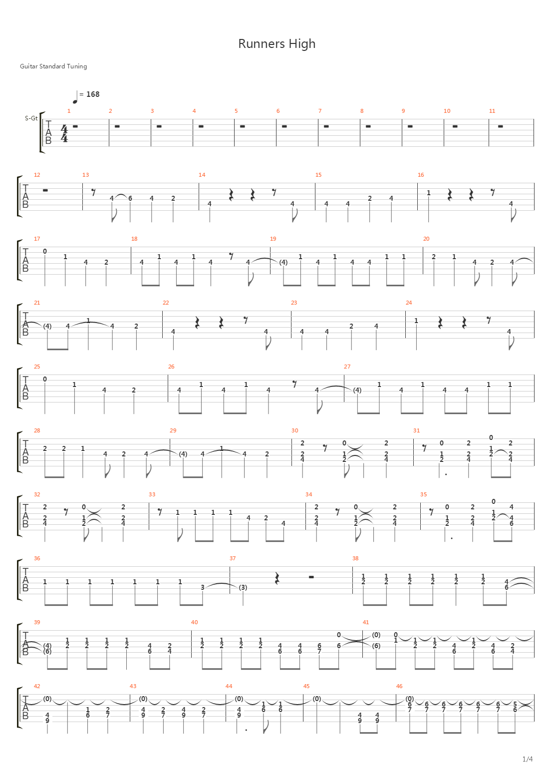 Runners High吉他谱