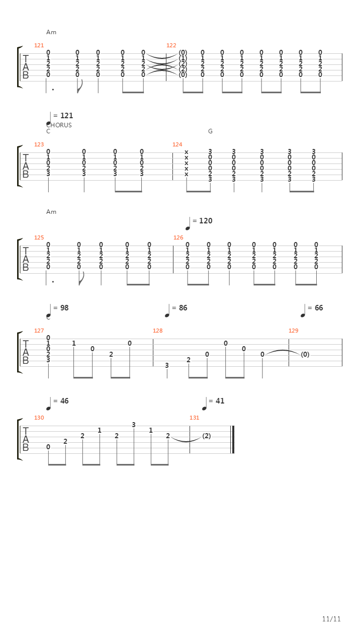 Simple Man吉他谱