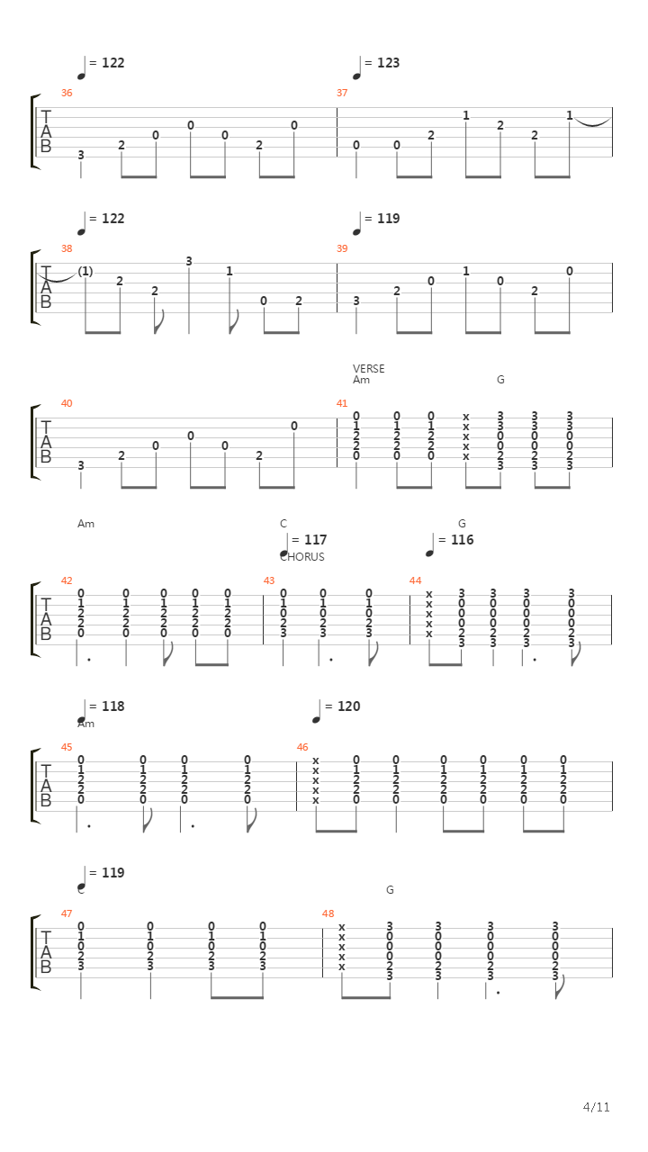 Simple Man吉他谱