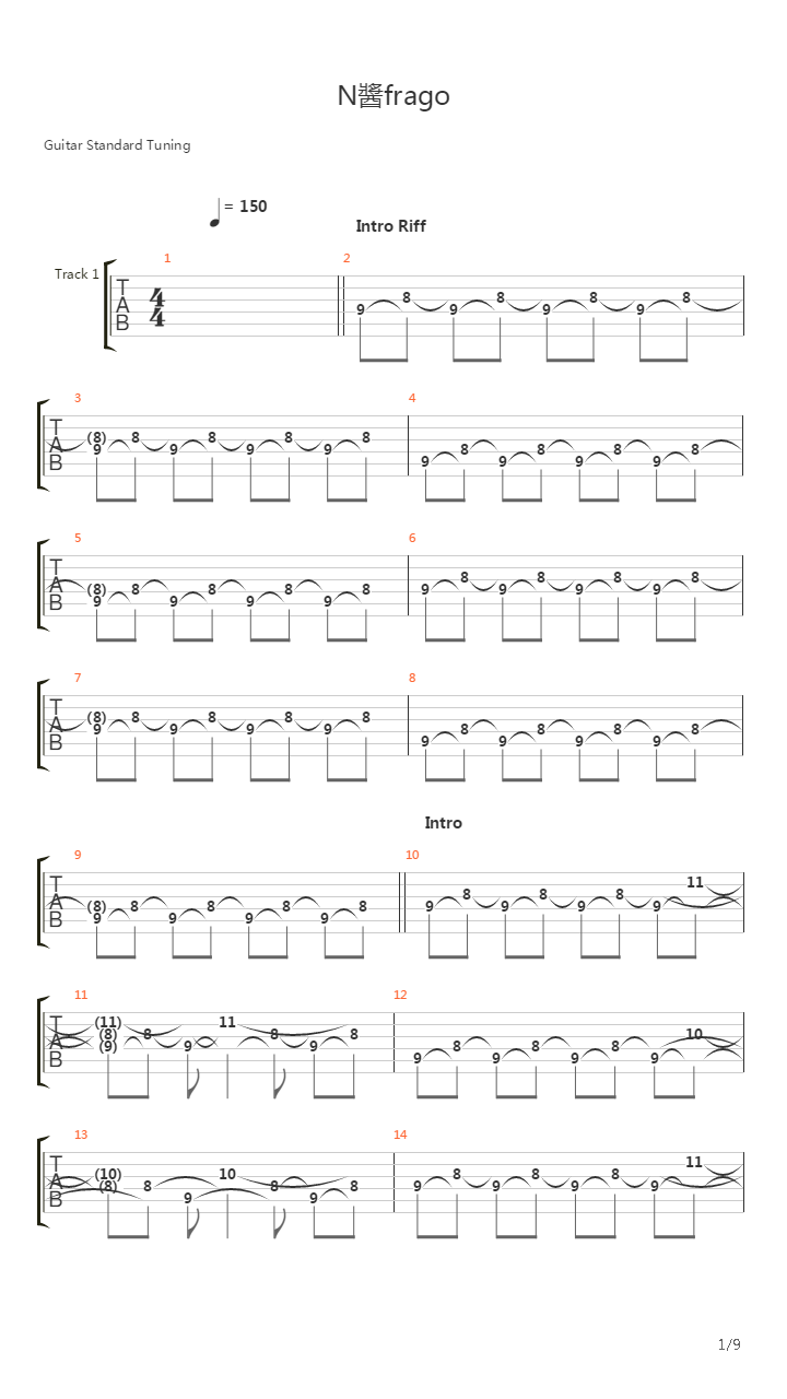 Naufrago吉他谱