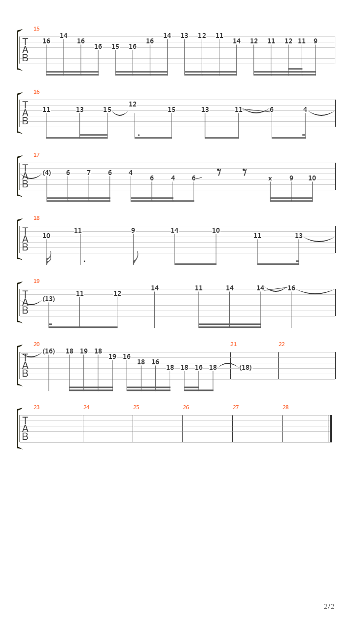 Spiral吉他谱