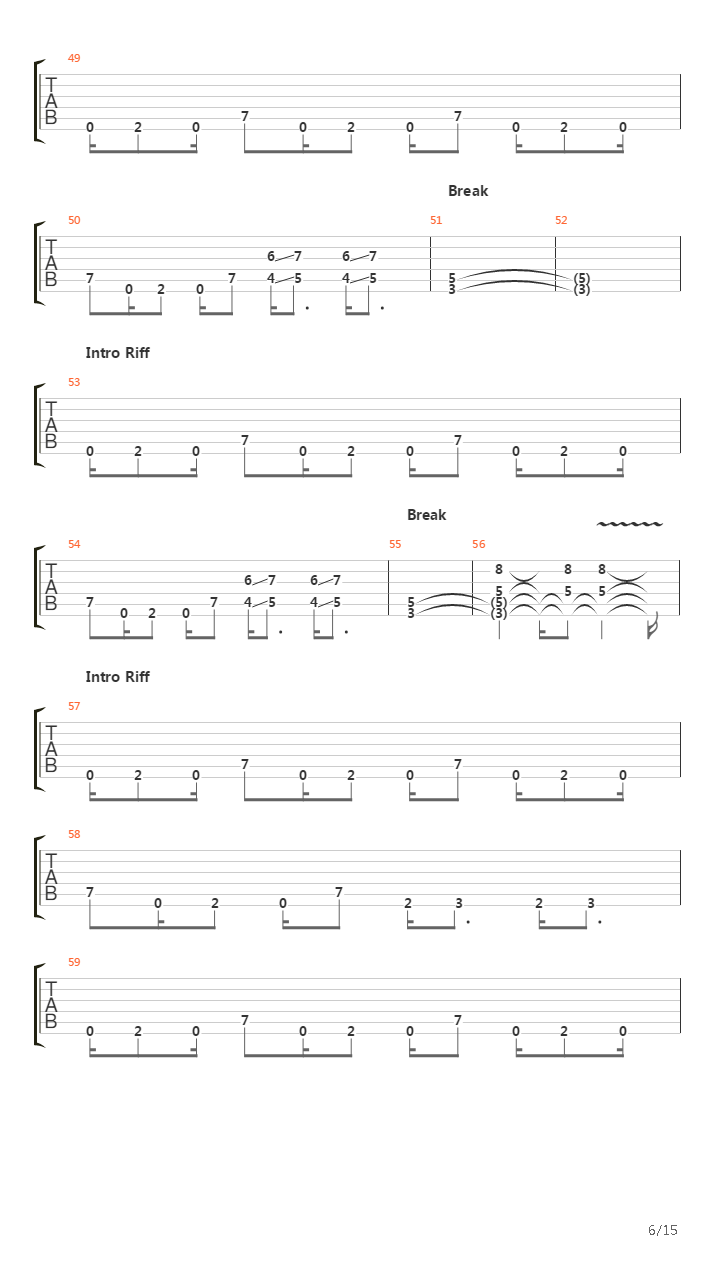 The Flameout吉他谱