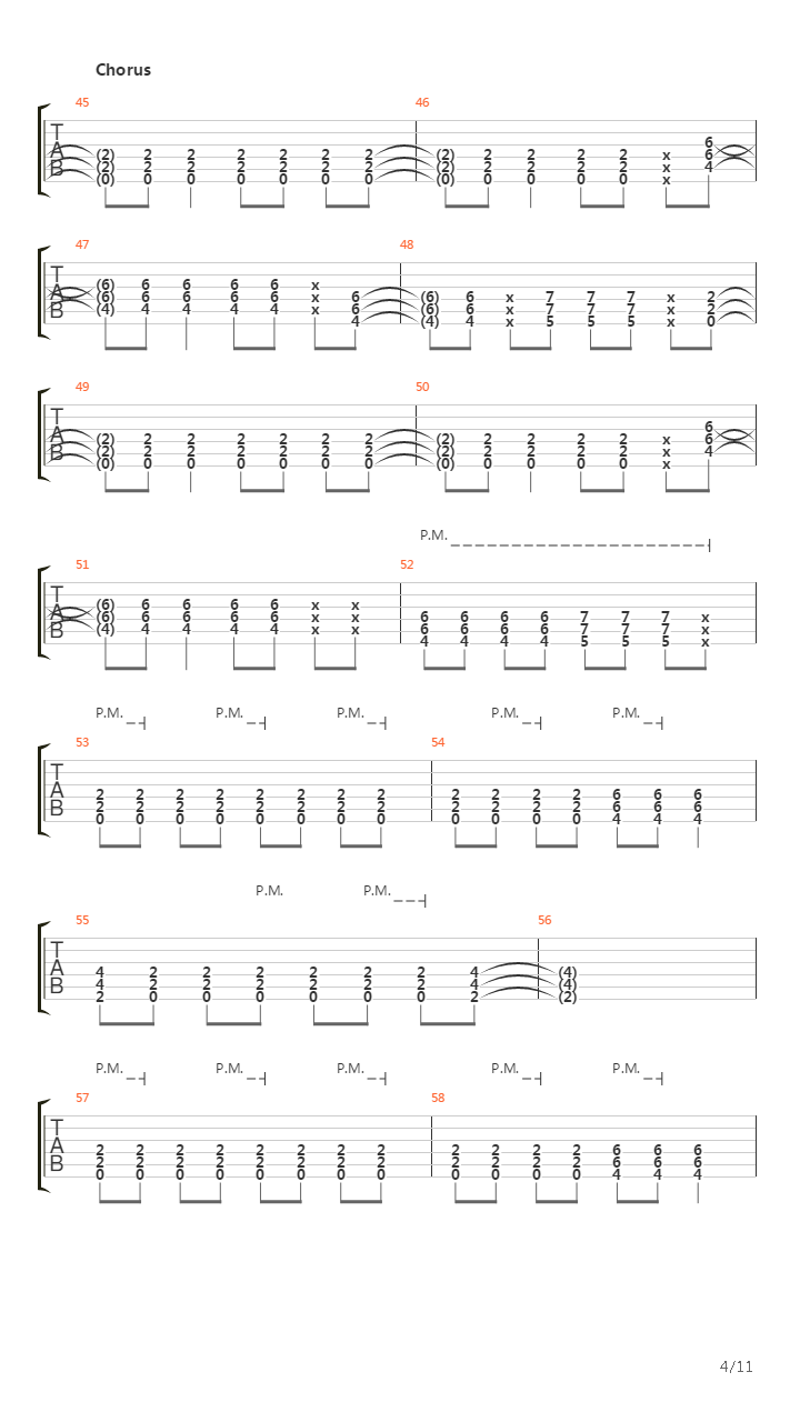 Over The Line吉他谱