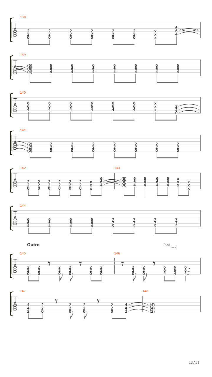 Over The Line吉他谱