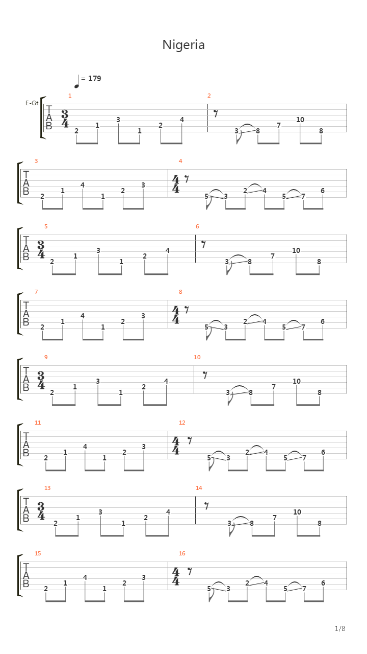 Nigeria吉他谱