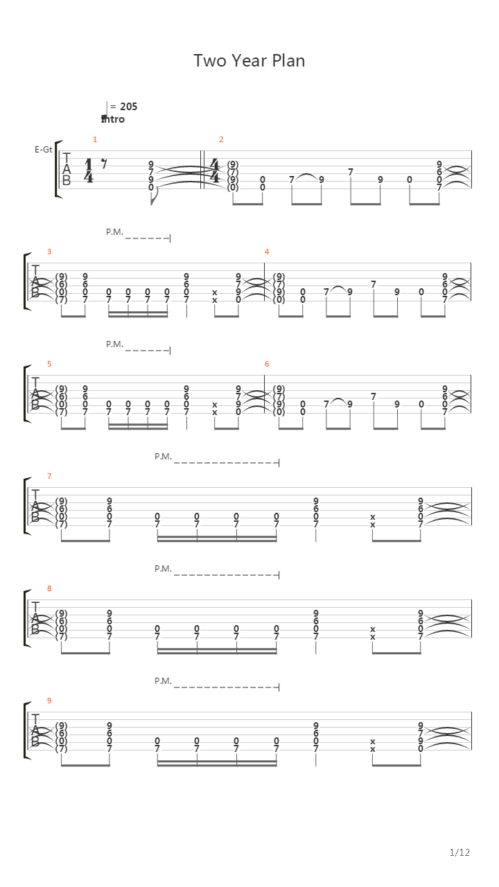 Two Year Plan吉他谱