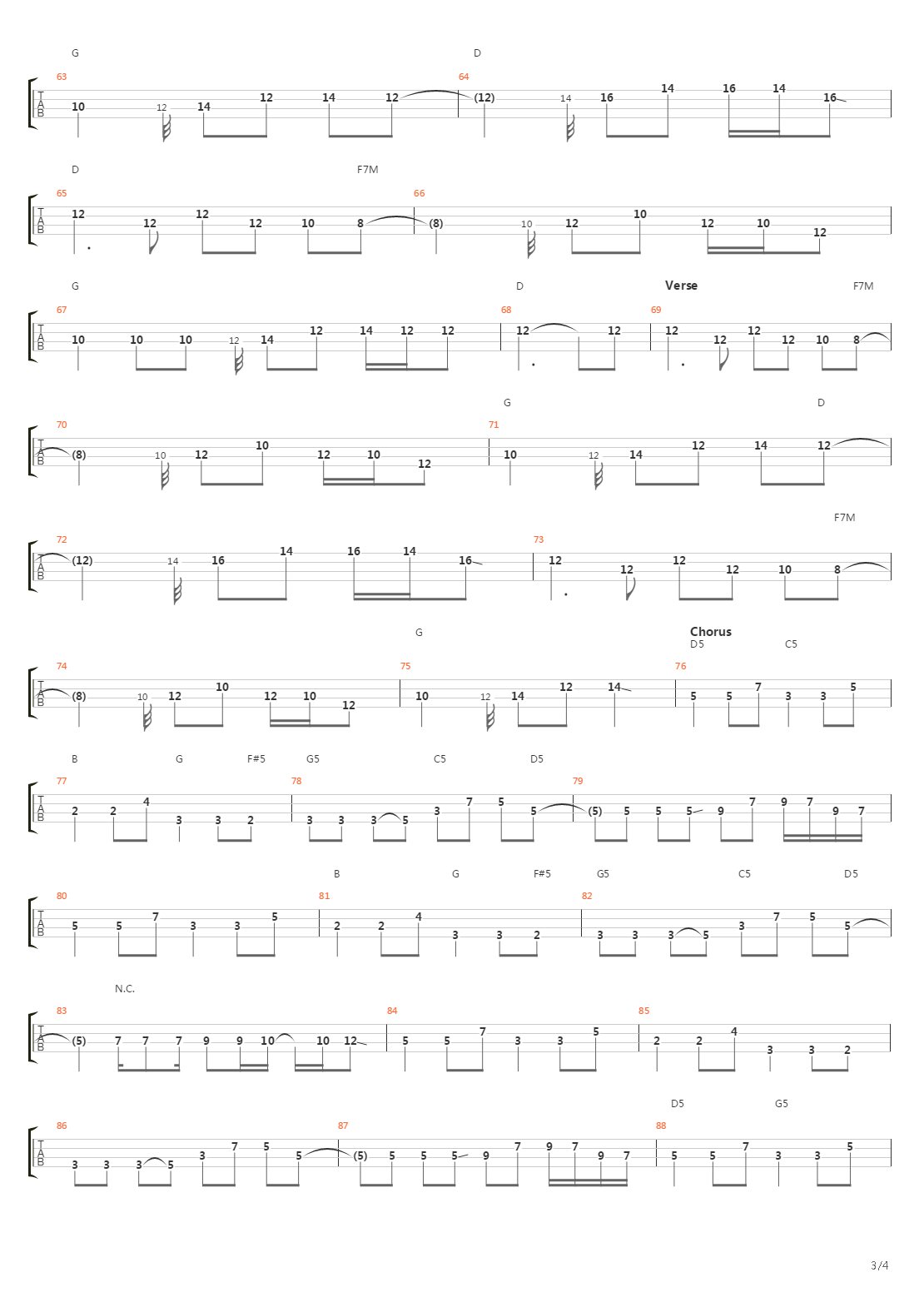 The Way It Is吉他谱