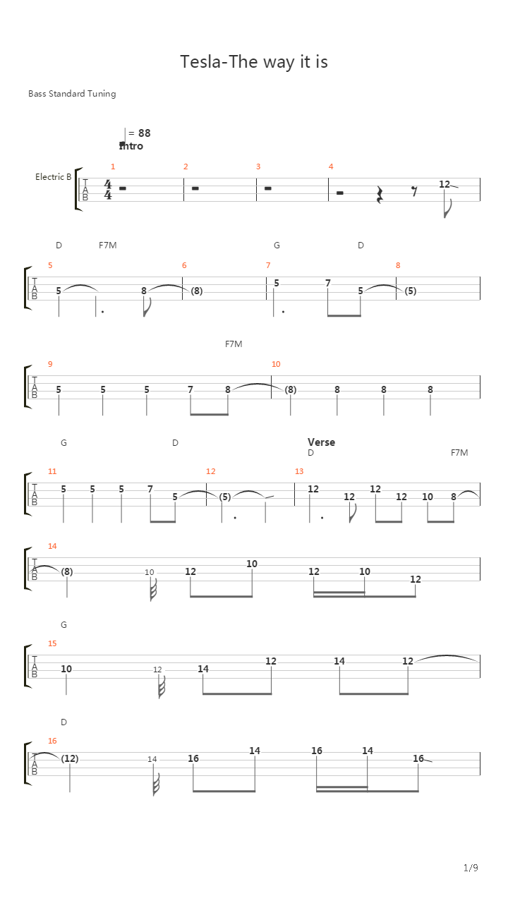 The Way It Is吉他谱