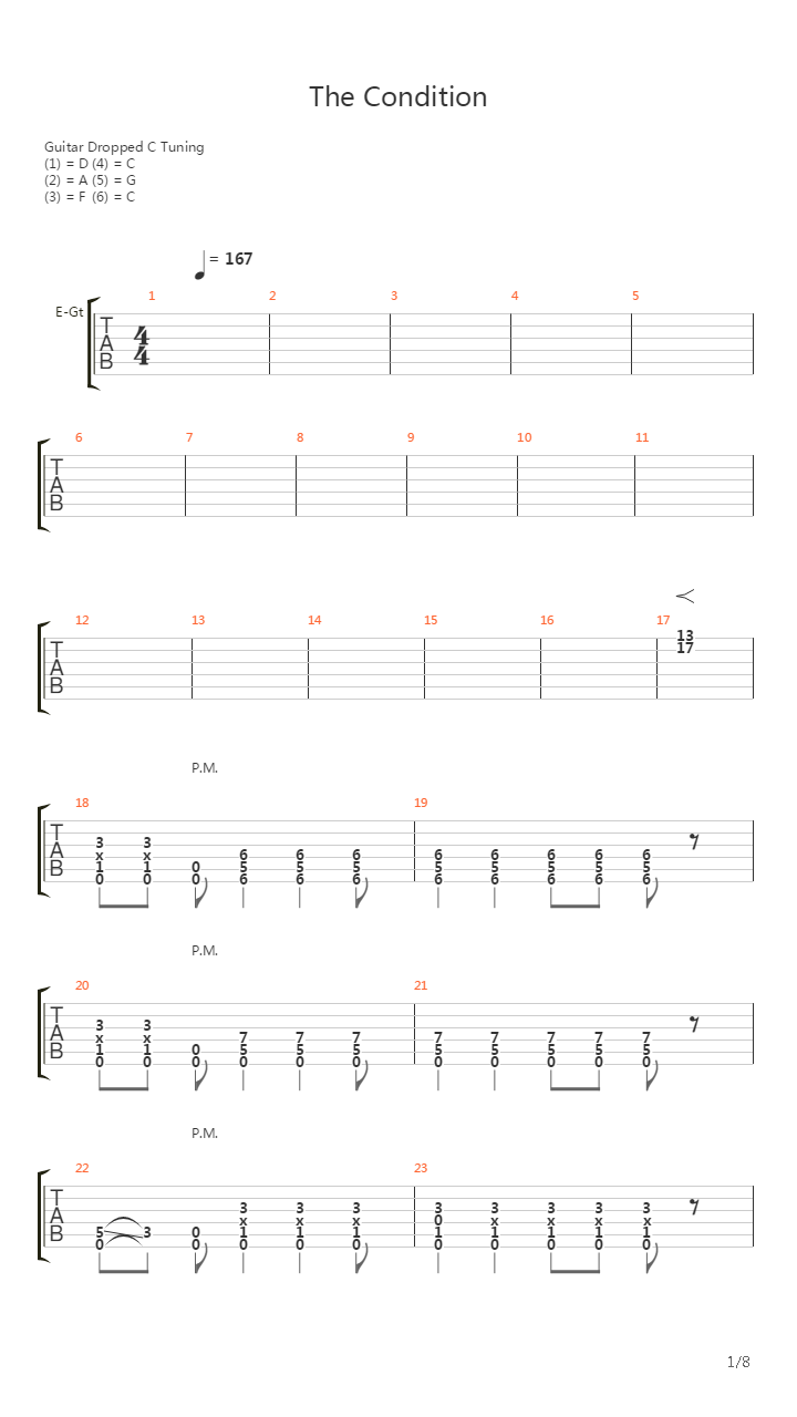 The Condition吉他谱