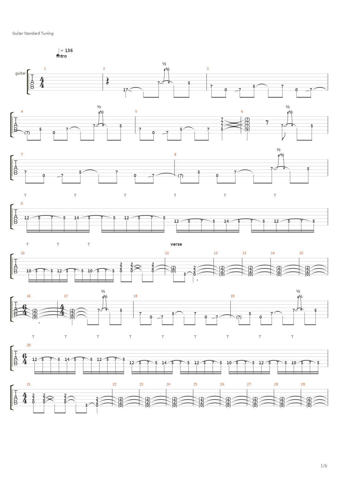 Elevate吉他谱