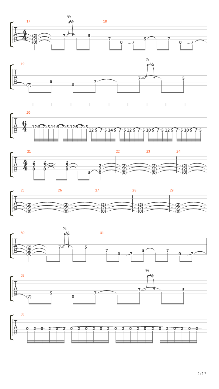 Elevate吉他谱