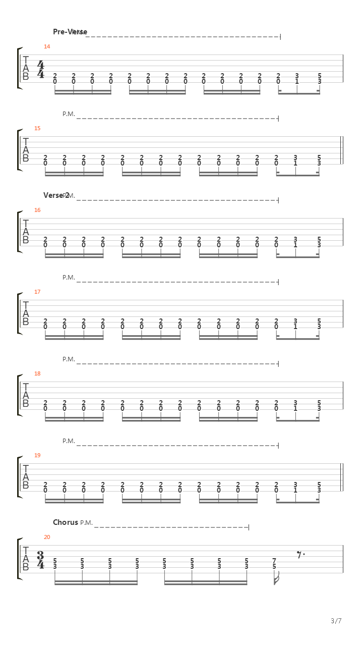 Warfare吉他谱