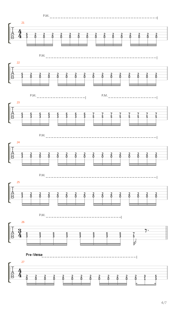 Warfare吉他谱