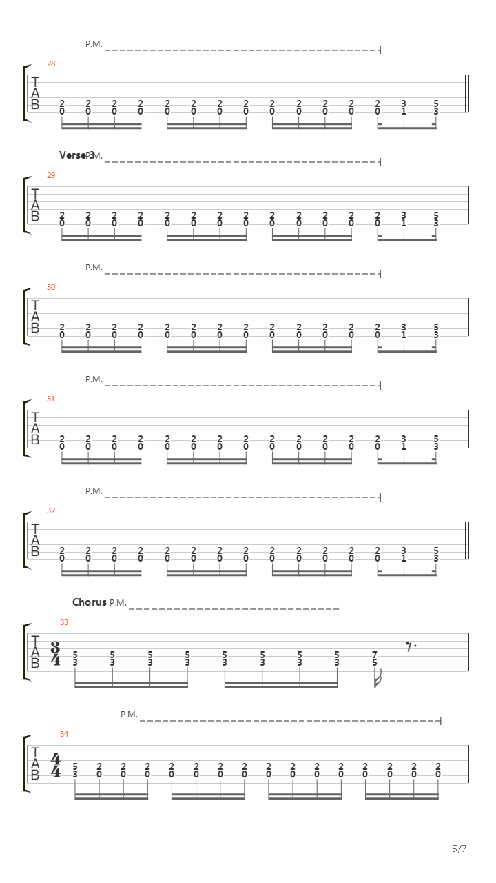 Warfare吉他谱