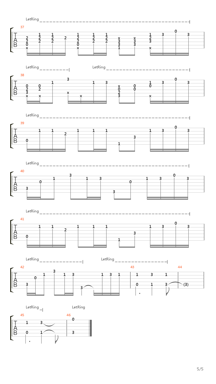 【潇潇指弹改编】《你的名字》插曲《黄昏之时》吉他谱