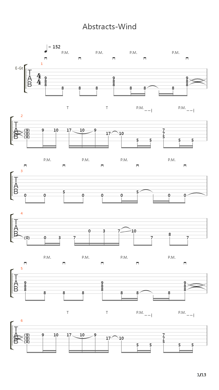 Wind吉他谱