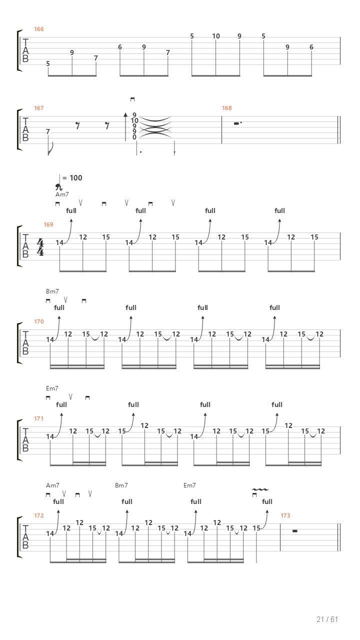 地狱训练 第三册 全章节精编GTP 全册 [精品] （本网首发）吉他谱