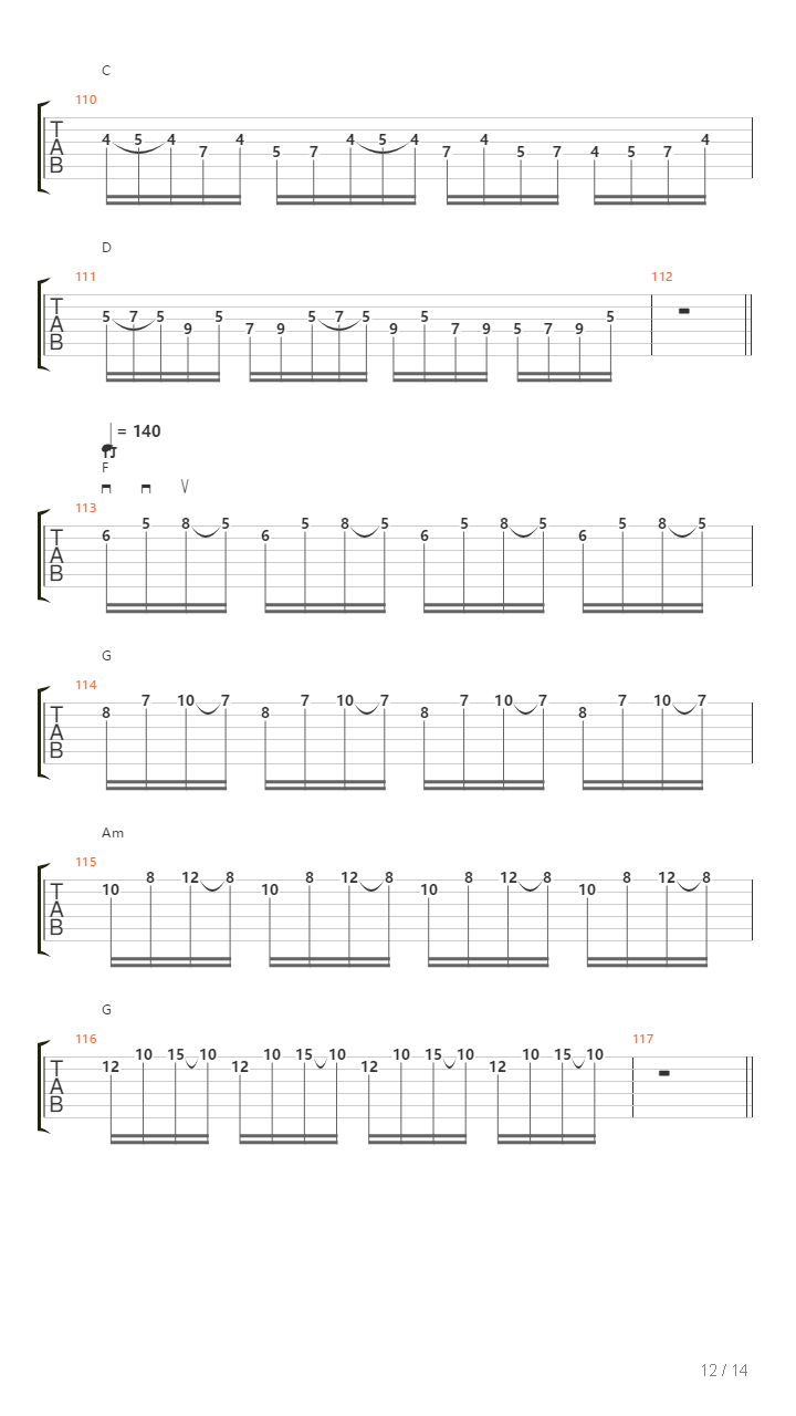 地狱训练 第五册 全章节精编GTP STAGE 1 [精品] （本网首发）吉他谱