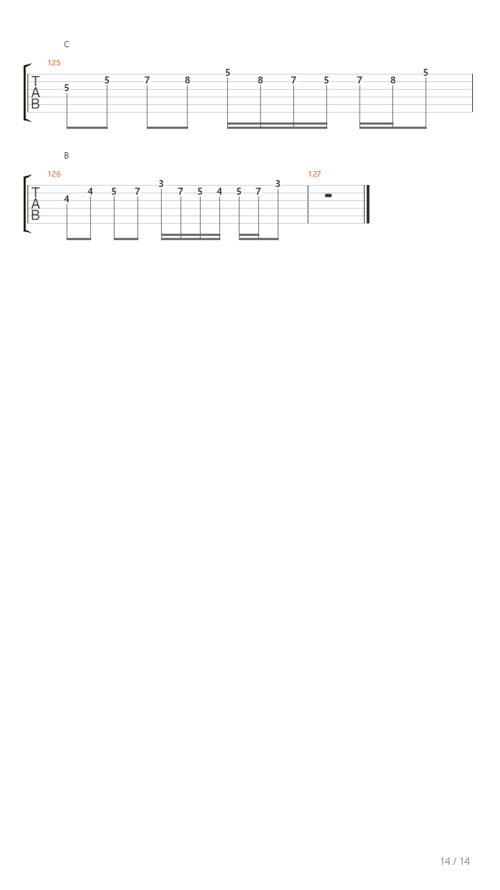 地狱训练 第五册 全章节精编GTP STAGE 1 [精品] （本网首发）吉他谱