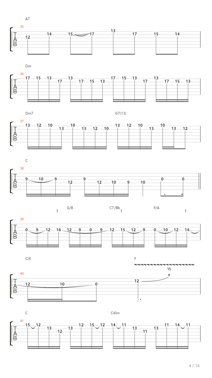 地狱训练 第五册 全章节精编GTP STAGE 1 [精品] （本网首发）吉他谱