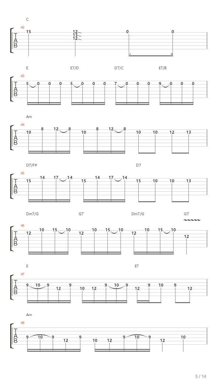 地狱训练 第五册 全章节精编GTP STAGE 1 [精品] （本网首发）吉他谱