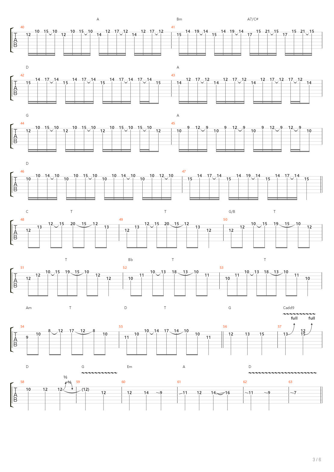 地狱训练 第五册 全章节精编GTP STAGE 3 [精品] （本网首发）吉他谱