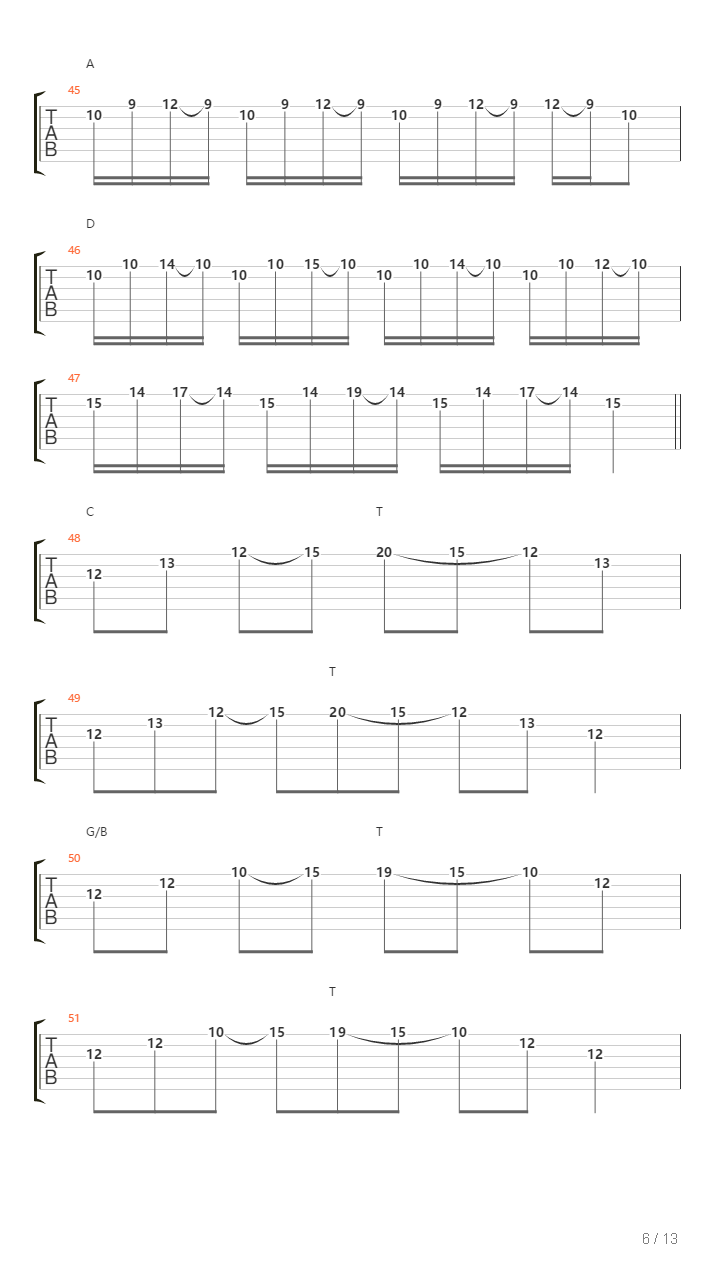 地狱训练 第五册 全章节精编GTP STAGE 3 [精品] （本网首发）吉他谱