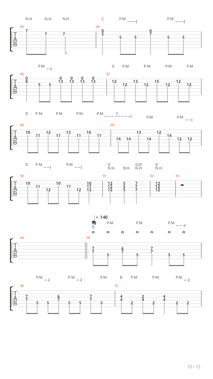 地狱训练 第五册 全章节精编GTP STAGE 3 [精品] （本网首发）吉他谱