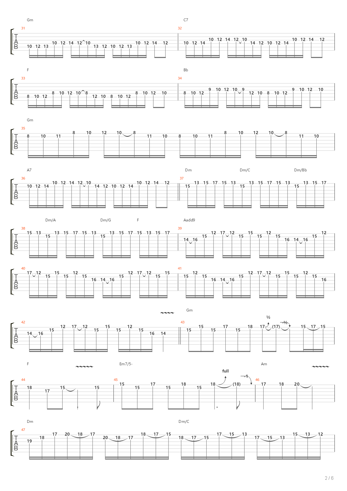 地狱训练 第五册 全章节精编GTP STAGE 4 [精品] （本网首发）吉他谱