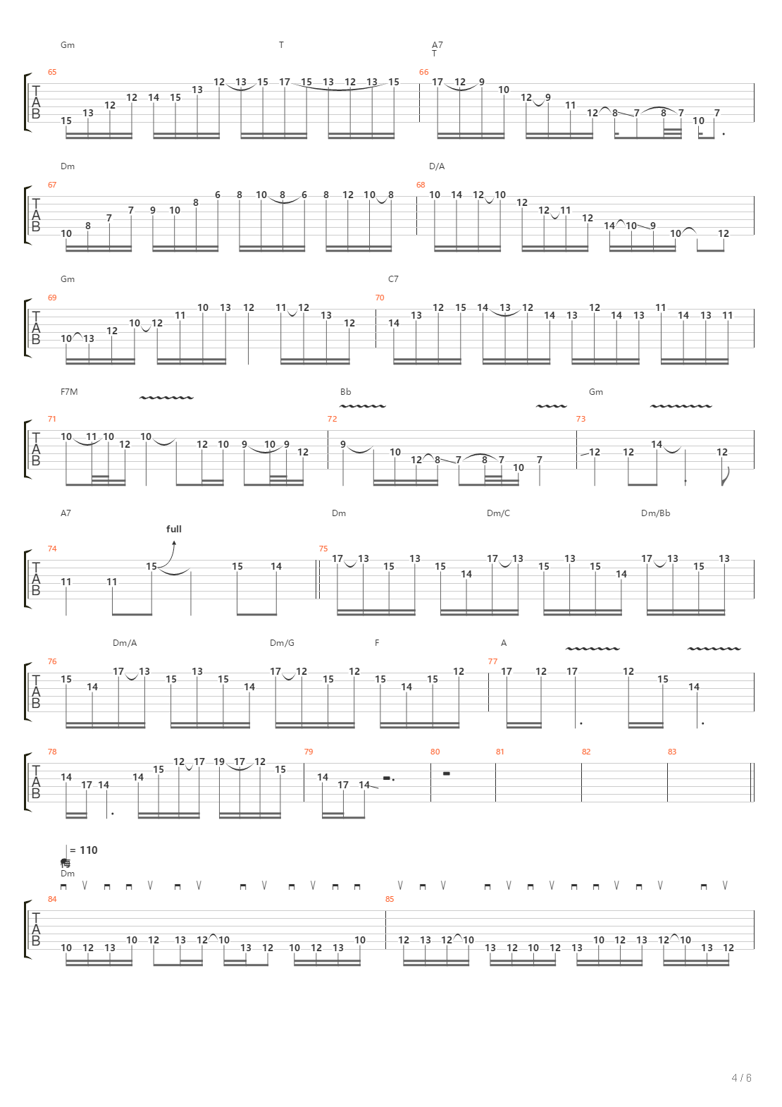 地狱训练 第五册 全章节精编GTP STAGE 4 [精品] （本网首发）吉他谱