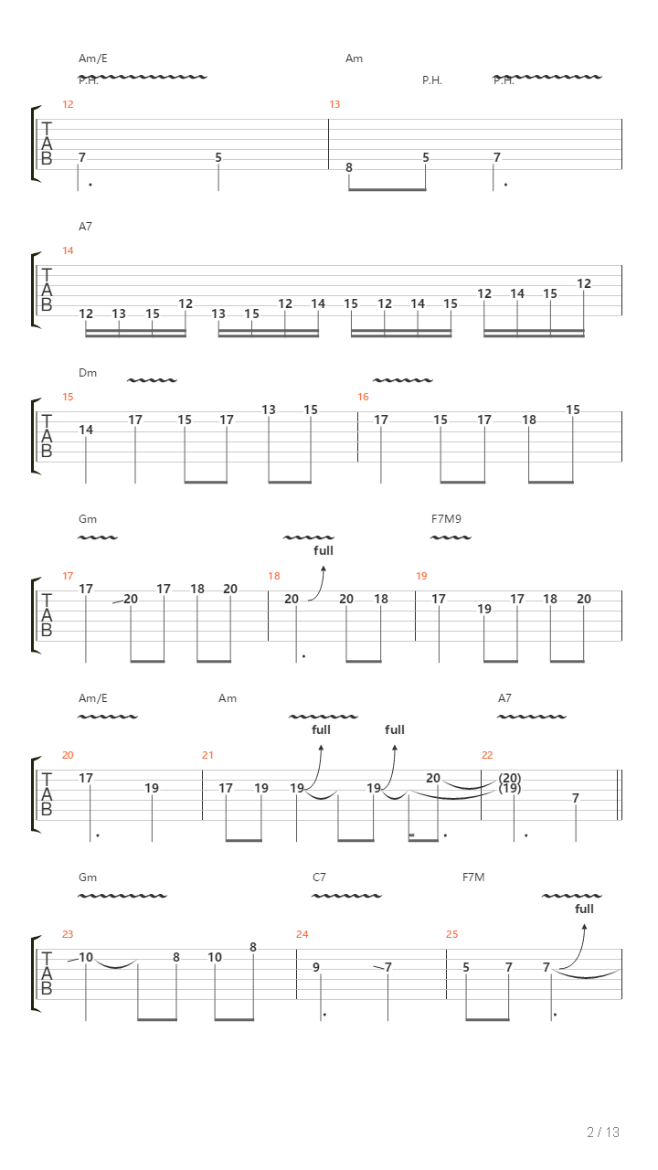 地狱训练 第五册 全章节精编GTP STAGE 4 [精品] （本网首发）吉他谱