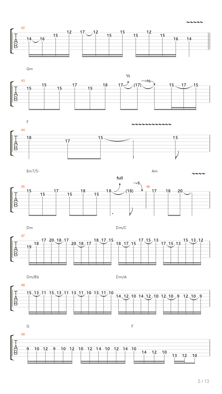 地狱训练 第五册 全章节精编GTP STAGE 4 [精品] （本网首发）吉他谱